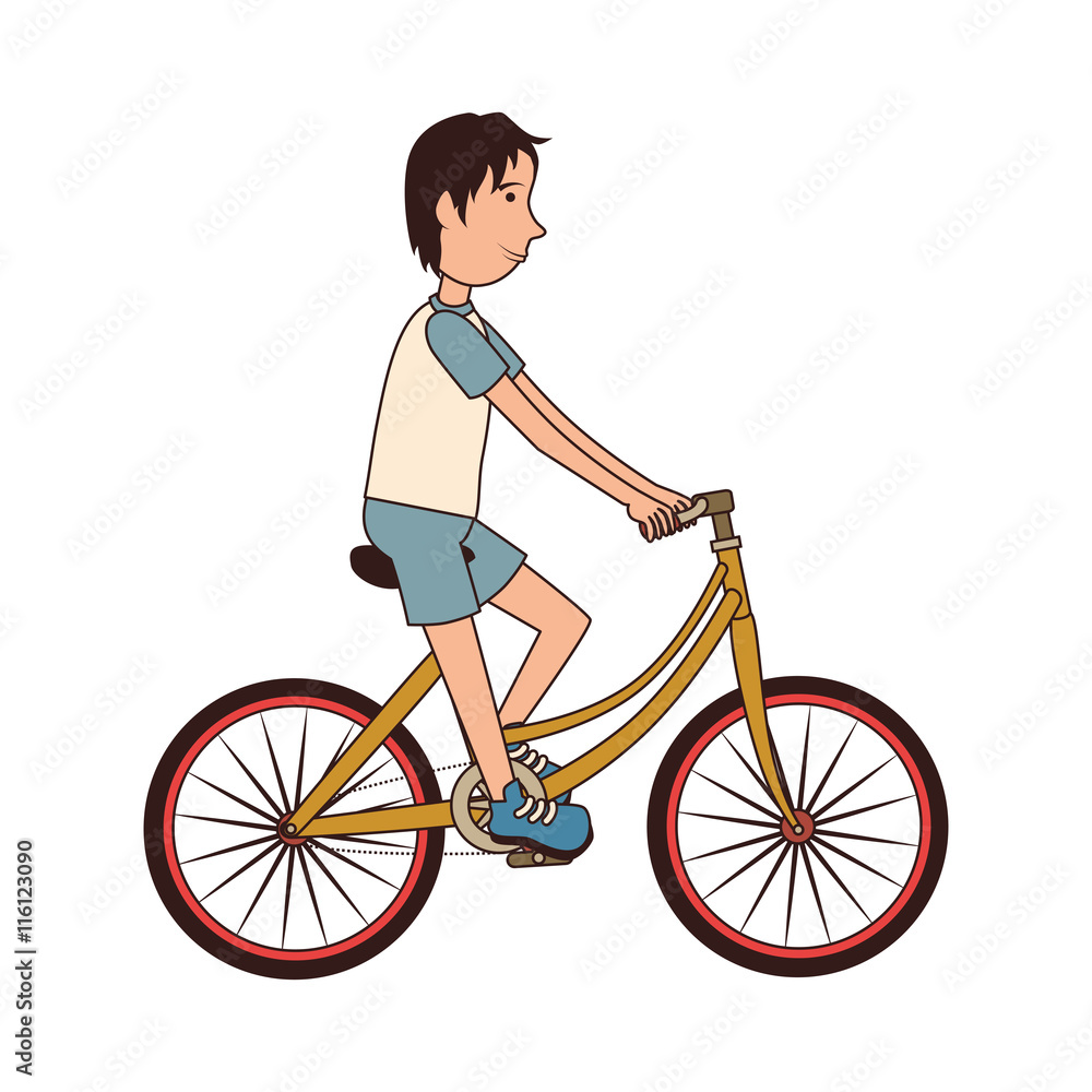 Bike transport vehicle, isolated flat icon design. Bike transport vehicle, isolated flat icon design.