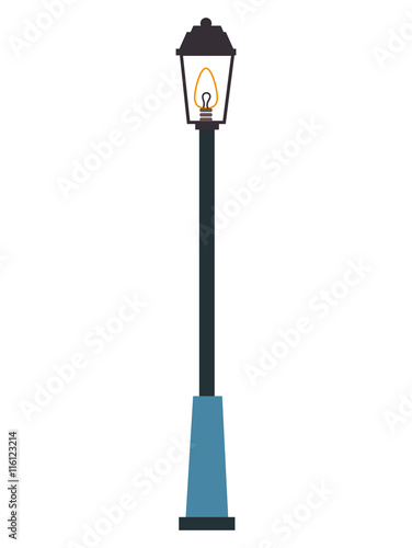 streetlight light city, isoaled flat icon design.