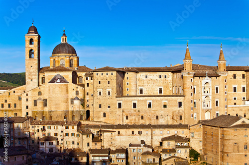 Medieval city Urbino in Italy