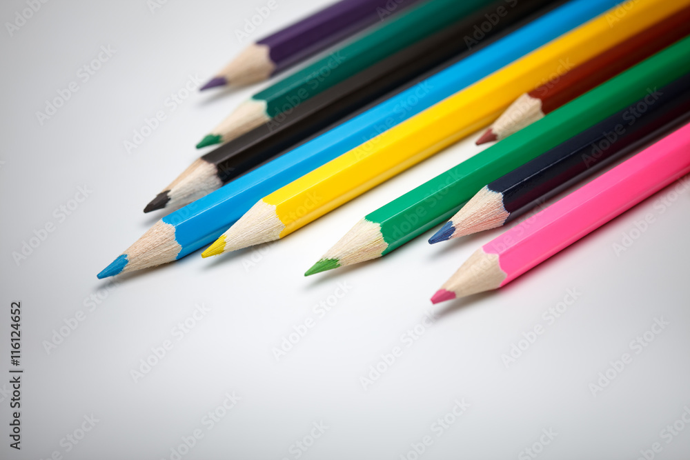 Color pencils details Color pencils details