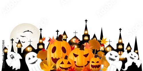 ハロウィン　かぼちゃ　秋　背景