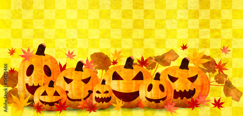 ハロウィン　かぼちゃ　秋　背景
