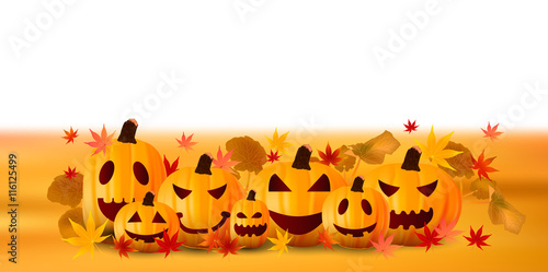 ハロウィン　かぼちゃ　秋　背景