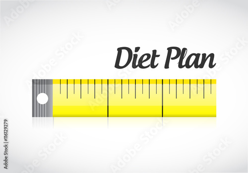 diet plan measuring tape concept