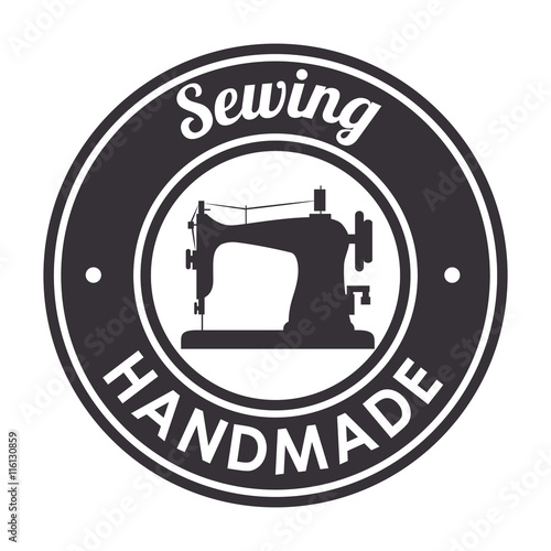 sewing machine isolated icon design, vector illustration  graphic 