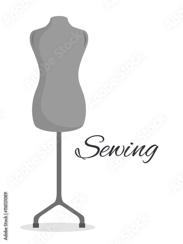 manikin couturier isolated icon design, vector illustration  graphic 