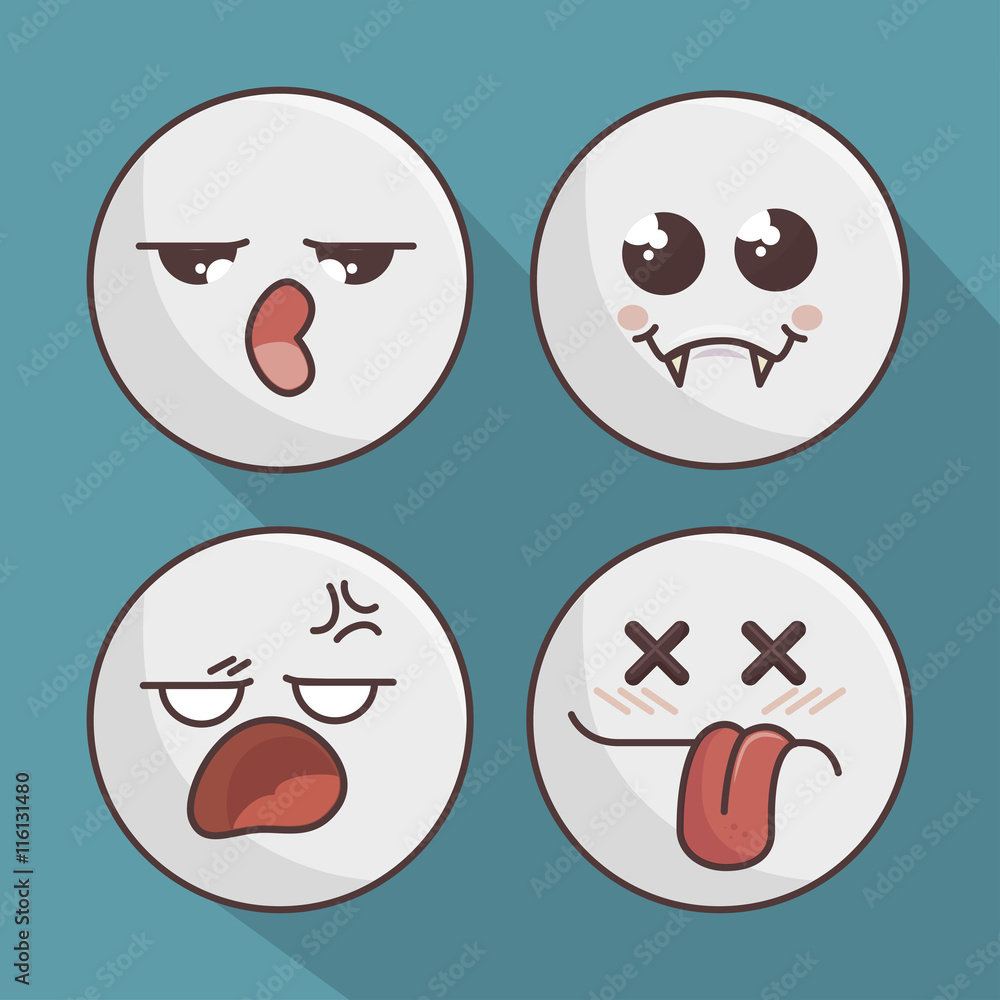 set of emoticons isolated icon design, vector illustration graphic set of emoticons isolated icon design, vector illustration graphic
