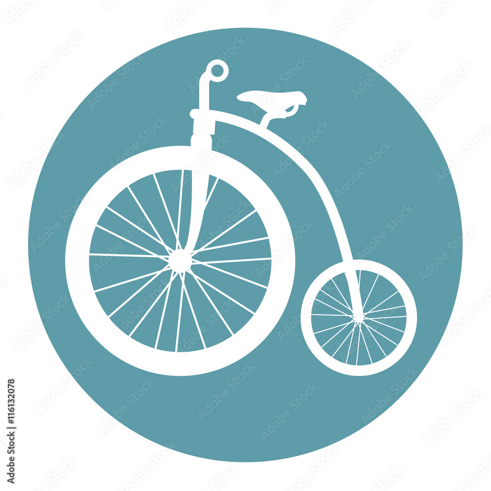 Fototapeta premium vintage Bicycle isolated icon design, vector illustration graphic 