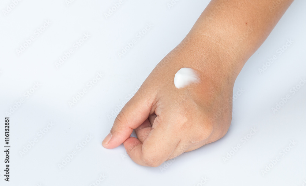 old women dry skin, dry hands, apply skin care or lotion old women dry skin, dry hands, apply skin care or lotion