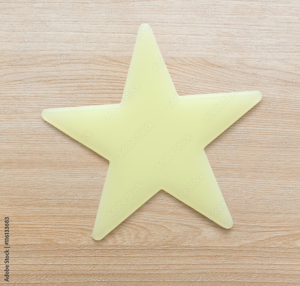 Obraz premium Blank star toy closeup