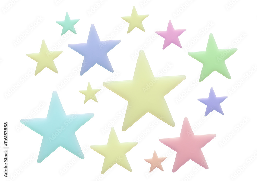 Blank stars on white background Blank stars on white background