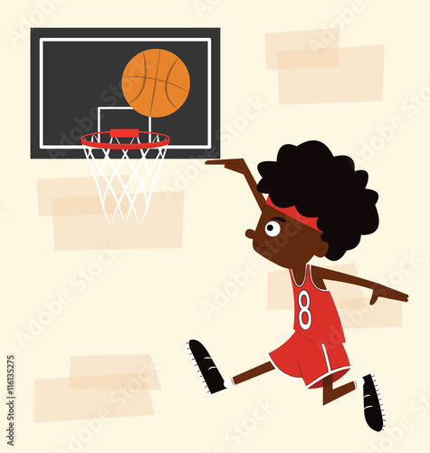 Boy Playing Basketball