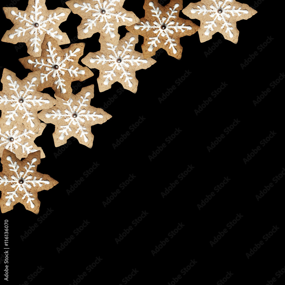 Beautiful background of Christmas cookies Beautiful background of Christmas cookies
