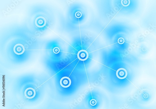 Abstract blue tech communication design