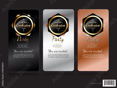 Invitation card exclusive concept design