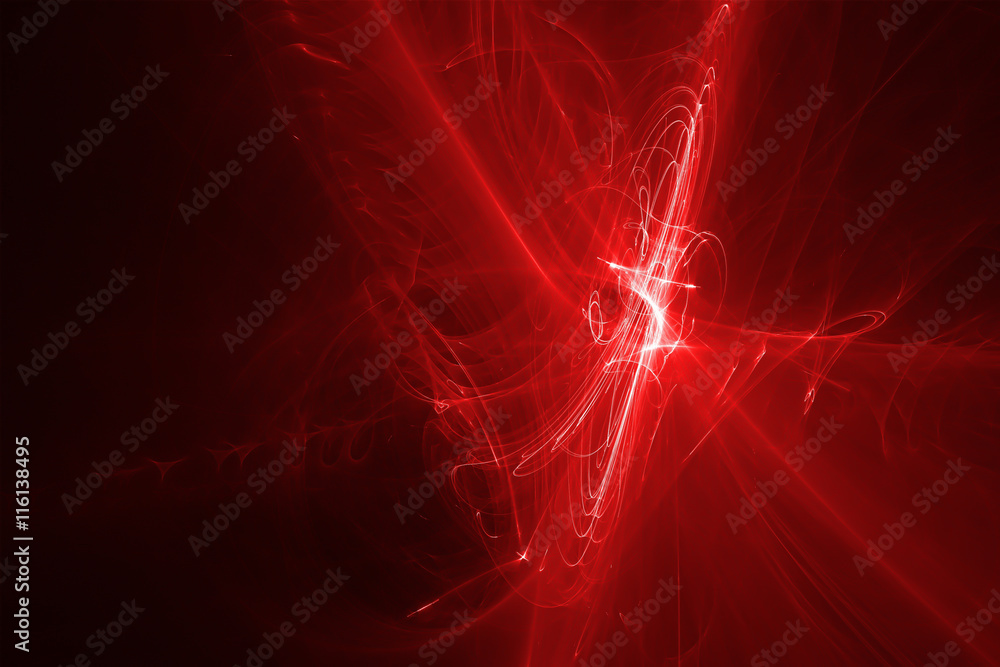 red glow energy wave.