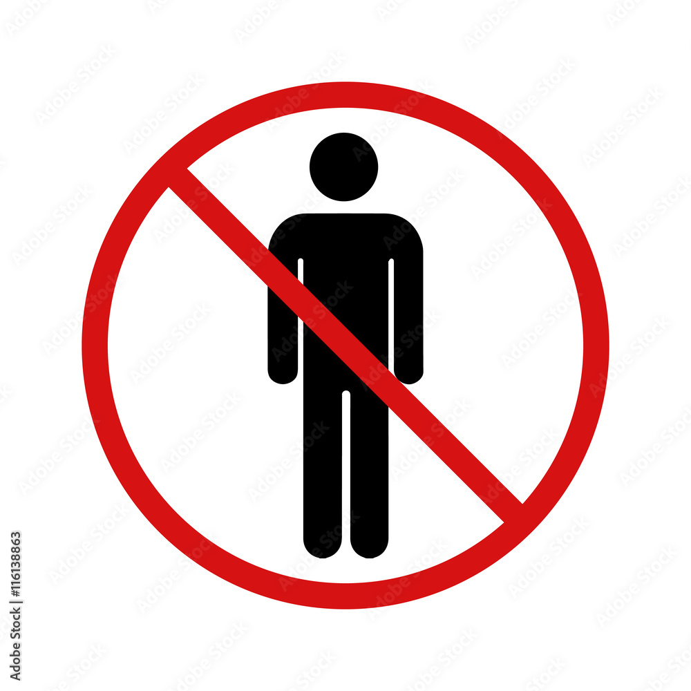 No stay zone, forbidden sign on white No stay zone, forbidden sign on white