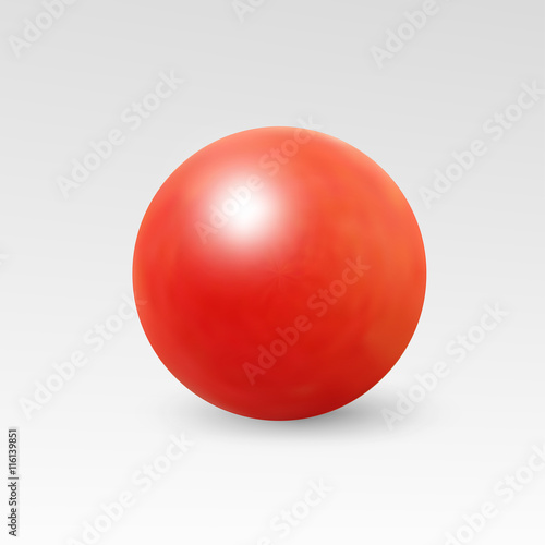 Pearl realistic isolated on white background