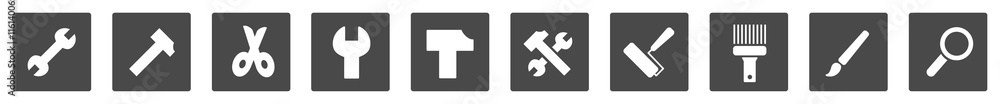 Fototapeta premium Tools Icons