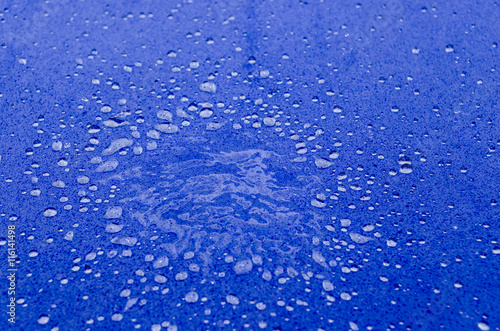 Transparent water drops