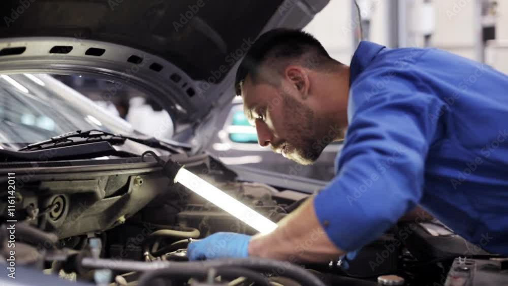 custom made wallpaper toronto digitalmechanic man with wrench repairing car at workshop 4