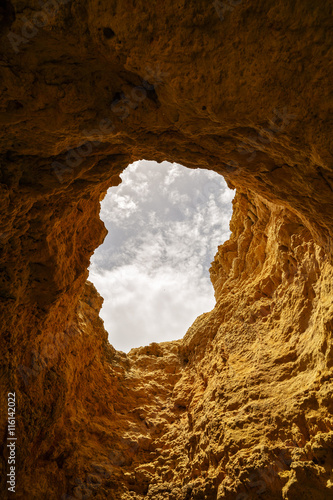 beautiful cave in the Algarve Portugal