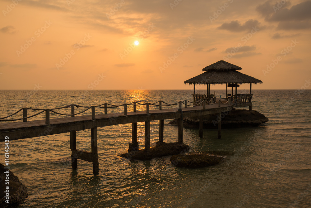 Sunset on the beach. Island Koh Kood, Thailand Sunset on the beach. Island Koh Kood, Thailand