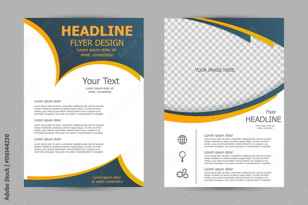 Vector flyer template design Vector flyer template design