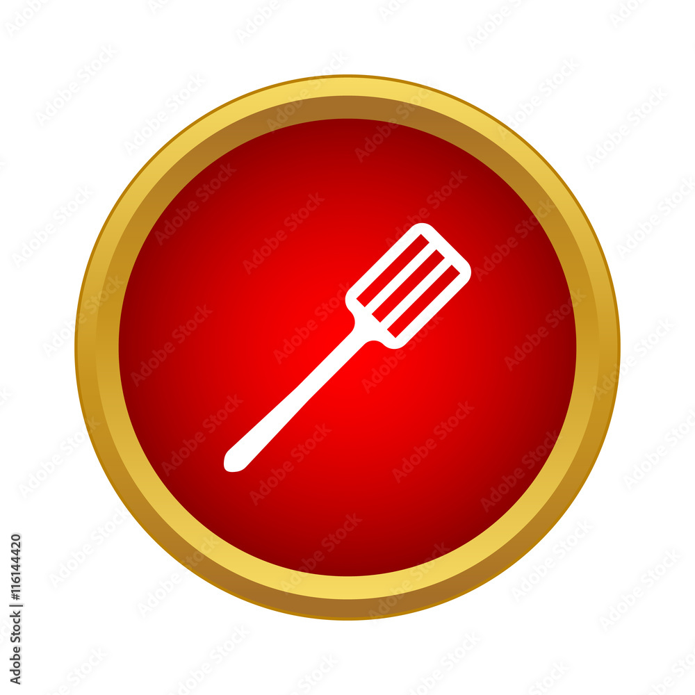 Spatula icon in simple style on a white background Spatula icon in simple style on a white background