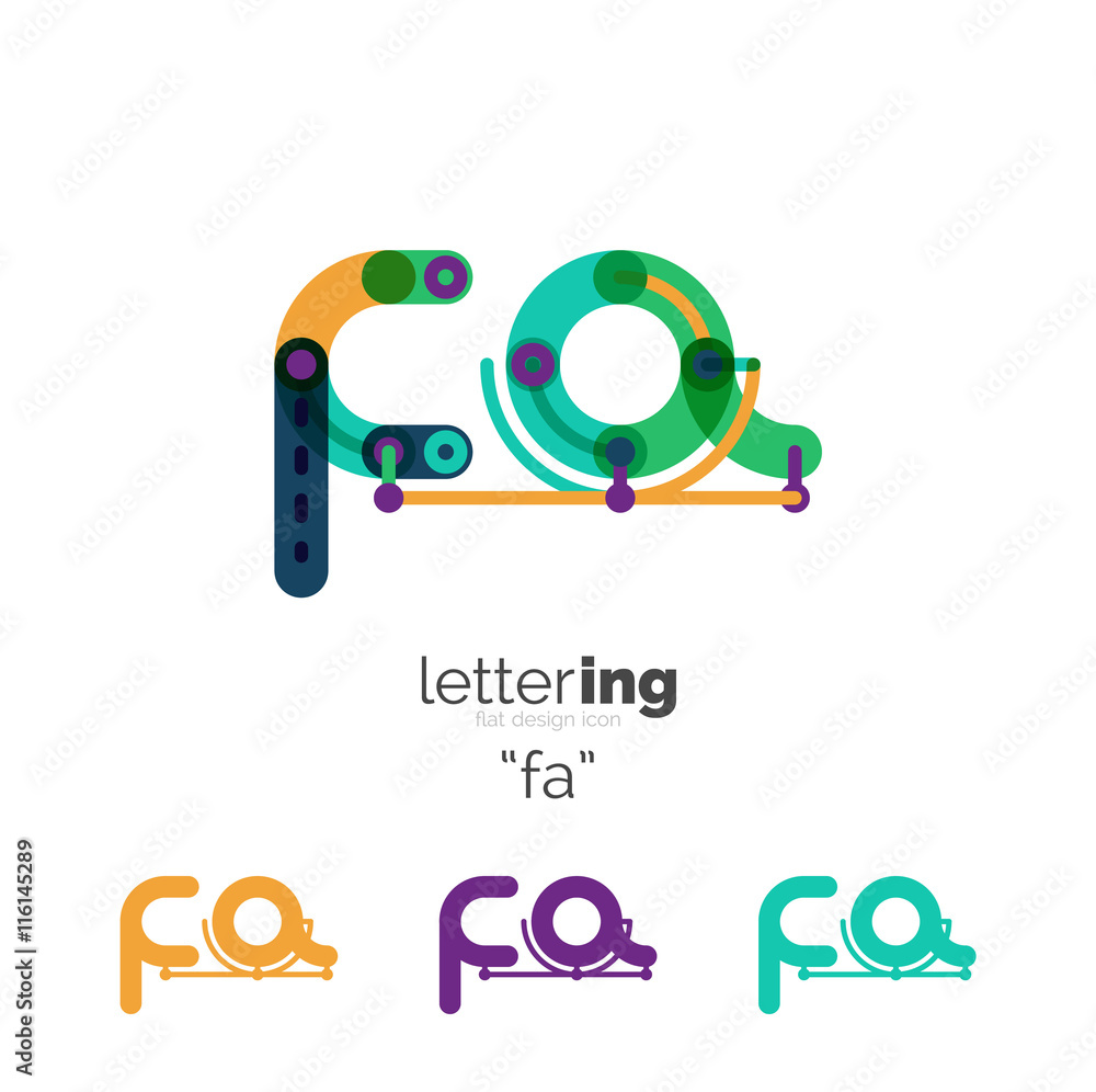 Obraz premium Letters logo icon