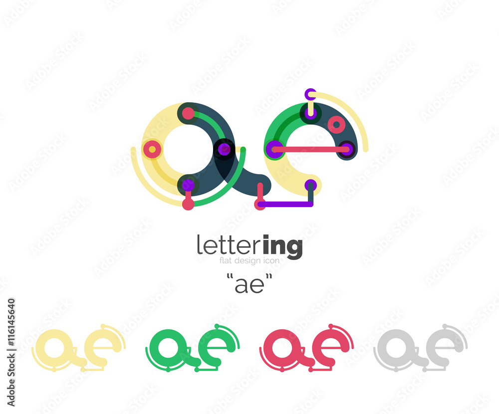 Alphabet letter font logo business icon Alphabet letter font logo business icon