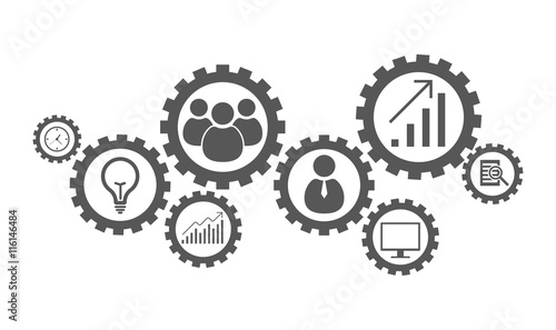 Business mechanism concept.