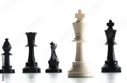 Wallpaper Mural Chess figure isolated on the white background Torontodigital.ca