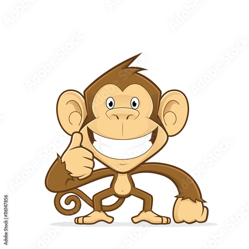 Monkey giving thumbs up
