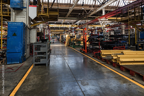 Interior of industrial plant workshop