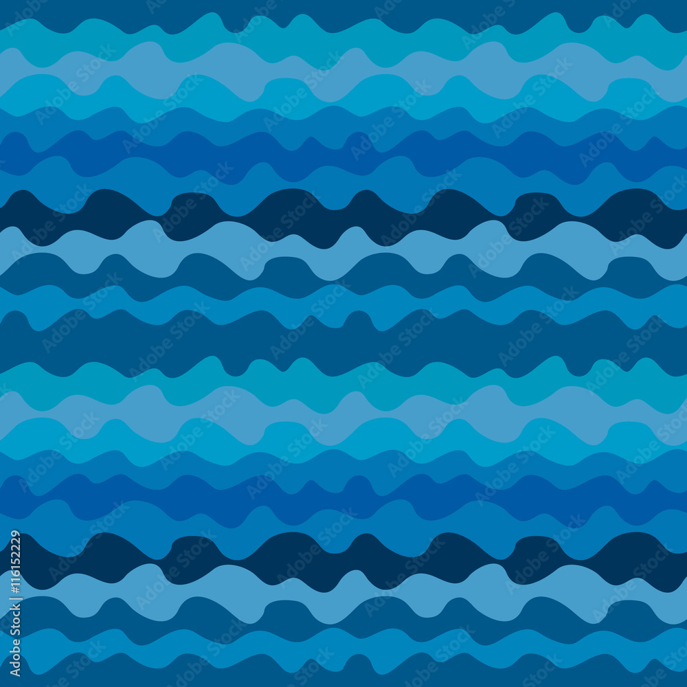 Seamless pattern with blue waves. Vector seamless texture for wallpapers, pattern fills, web page backgrounds Seamless pattern with blue waves. Vector seamless texture for wallpapers, pattern fills, web page backgrounds