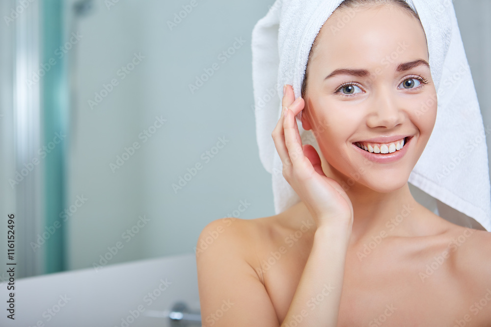 Young Woman in the Bathroom Young Woman in the Bathroom