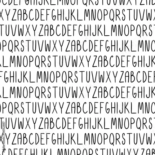 Tapety Wzór z alfabetu. Wektorowa bezszwowa tekstura dla tapet, deseniowe wypełnienia, tło strony internetowej