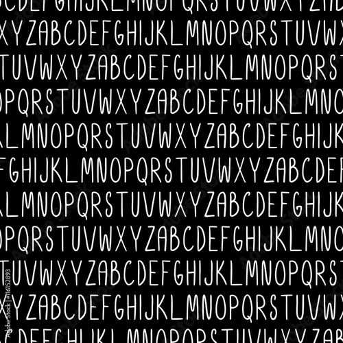 Tapety Wzór z alfabetu. Wektorowa bezszwowa tekstura dla tapet, deseniowe wypełnienia, tło strony internetowej