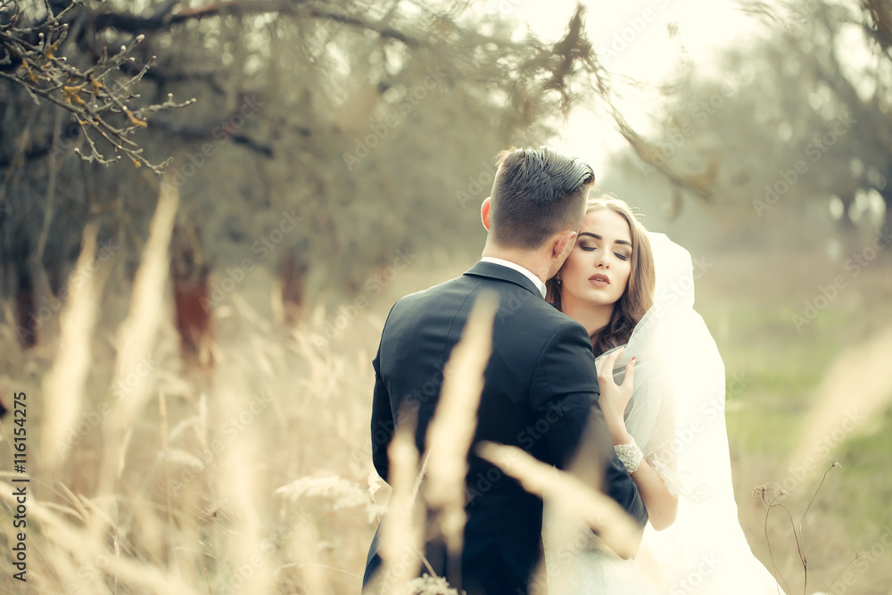 Wedding couple outdoor