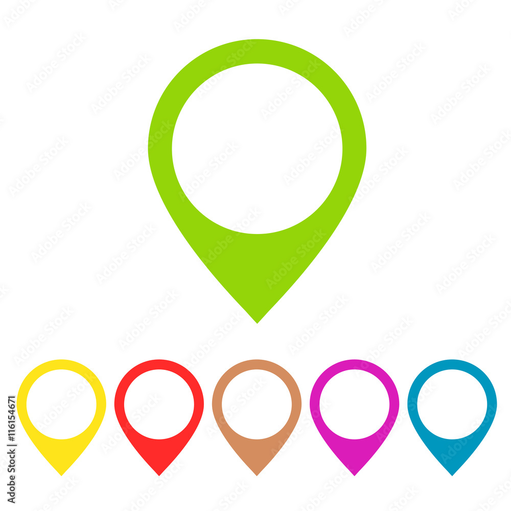 Vector map pin icon Vector map pin icon