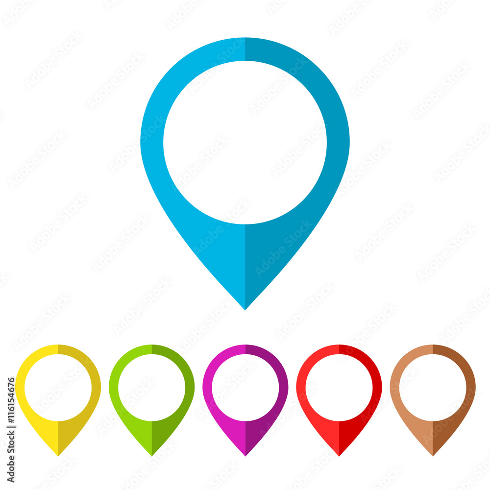 Naklejka premium Vector map pin icon