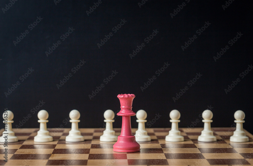 Chess business concept, leader & success Chess business concept, leader & success