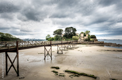 Old bridge in Santa Cruz island, Oleiros, Rias Altas, A Coruna, photo