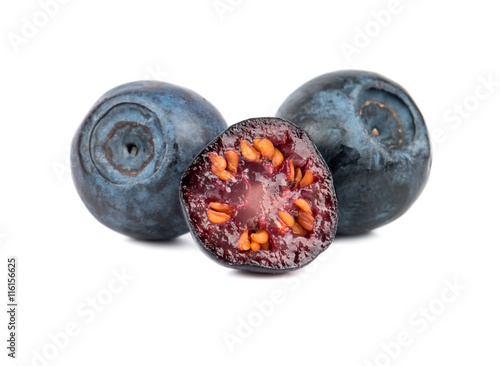 Blueberries and half Fototapeta