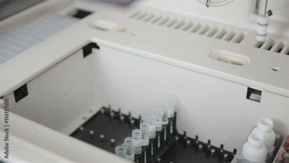 High-tech robotic pharmaceutical, medical machine automatically working in modern lab. Slider shoot. High-tech robotic pharmaceutical, medical machine automatically working in modern lab. Slider shoot.