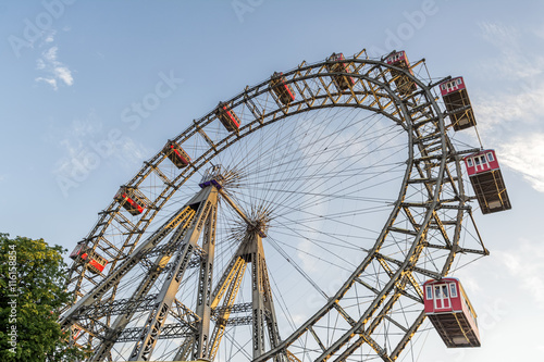 Wiener Riesenrad in the Wurstelprater amusement park, Vienna, Austria