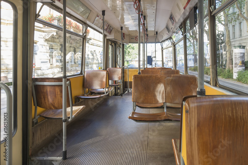 Empty Tram From Vienna, Austria photo