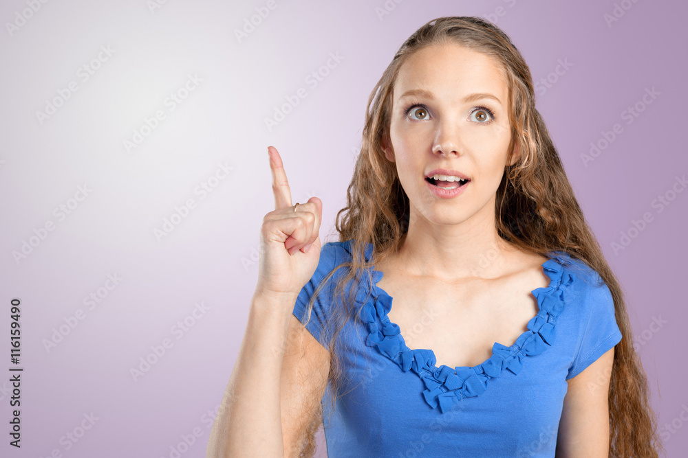 Beautiful business woman having some great idea Beautiful business woman having some great idea