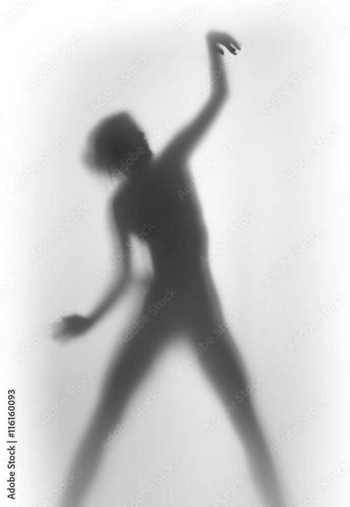 Beautiful and sexy dancing woman body silhouette Beautiful and sexy dancing woman body silhouette